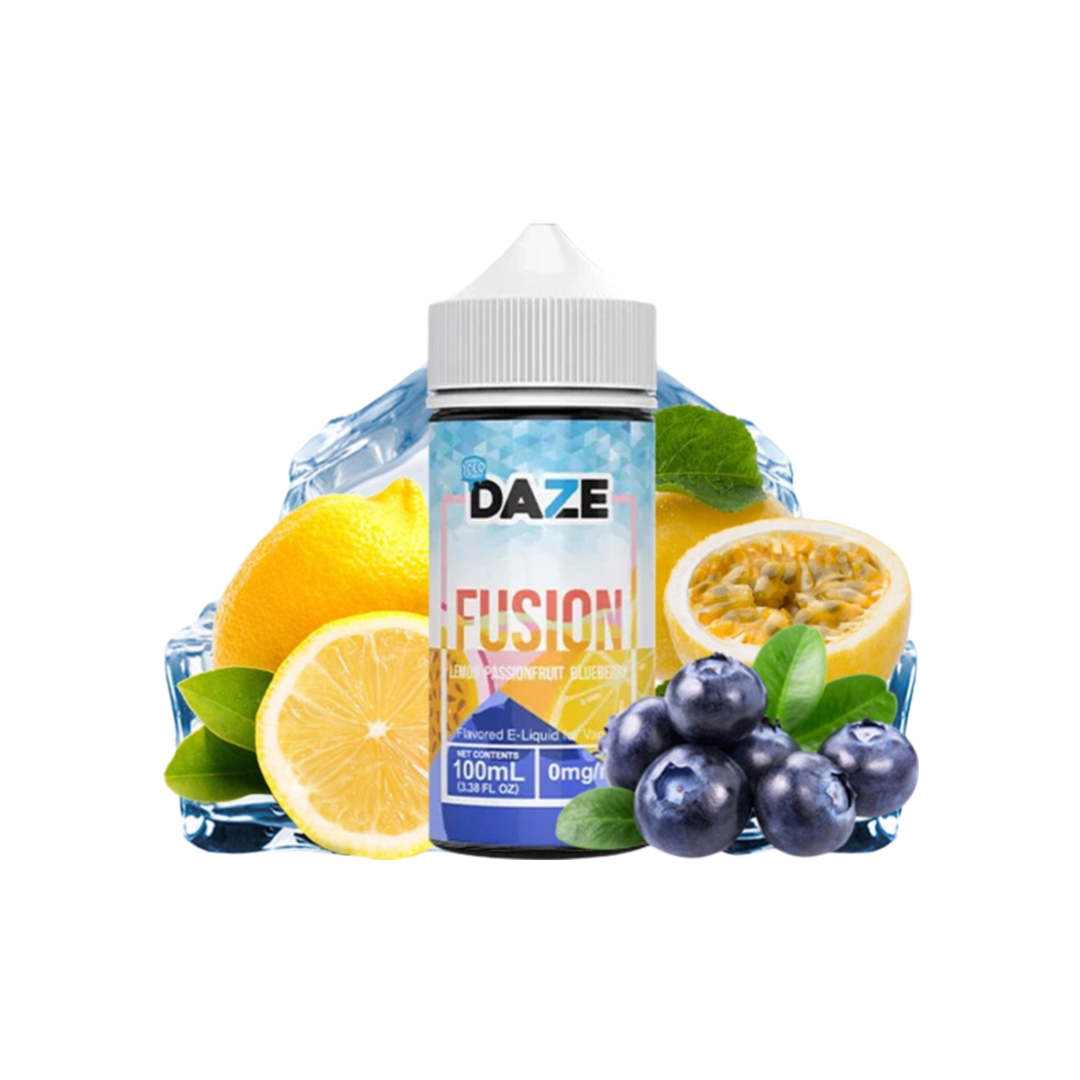 7 Daze Fusion 100ml Lemon Passionfruit Blueberry - Chanh Chanh Leo Việt Quất